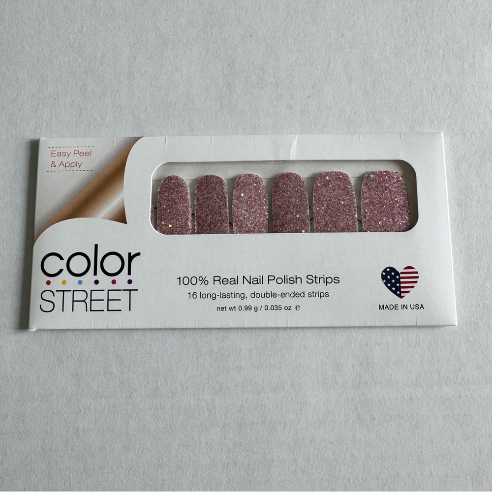 *Retired, HTF* Color Street: Venetian Masquerade | Fuchsia Pink Silver Glitter - Picture 3 of 9